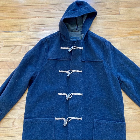 Banana Republic Wool Duffle Coat medium mens - Picture 2 of 14